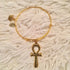 Cultured Charm Bracelets: Queen Nefertiti & Ankh Charm
